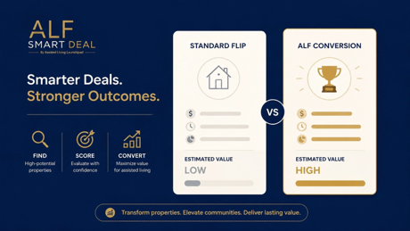 Smarter Deals. Stronger Outcomes. — Standard Flip estimated value: LOW. ALF Conversion estimated value: HIGH.
